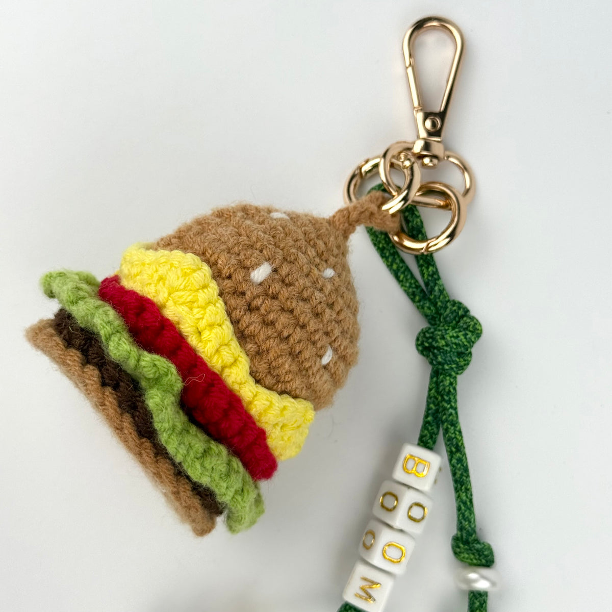 THE BURGER BOOM BESPOKE BAG CHARM
