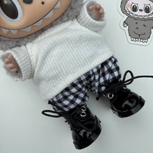 Load image into Gallery viewer, ‘BLACK &amp; WHITE HAT’ SESAME BEAN BOOM BESPOKE LABUBU
