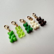 Load image into Gallery viewer, SET OF 5 ´GREEN’ GUMMY BEAR CHARMS BY BOOM BESPOKE
