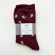 Load image into Gallery viewer, ‘WINE’ BURGUNDY BANDANA SOCKS

