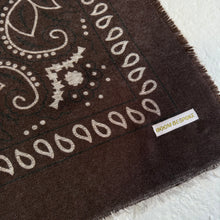 Load image into Gallery viewer, ‘ESPRESSO’ BROWN FINE KNIT BANDANA SCARF
