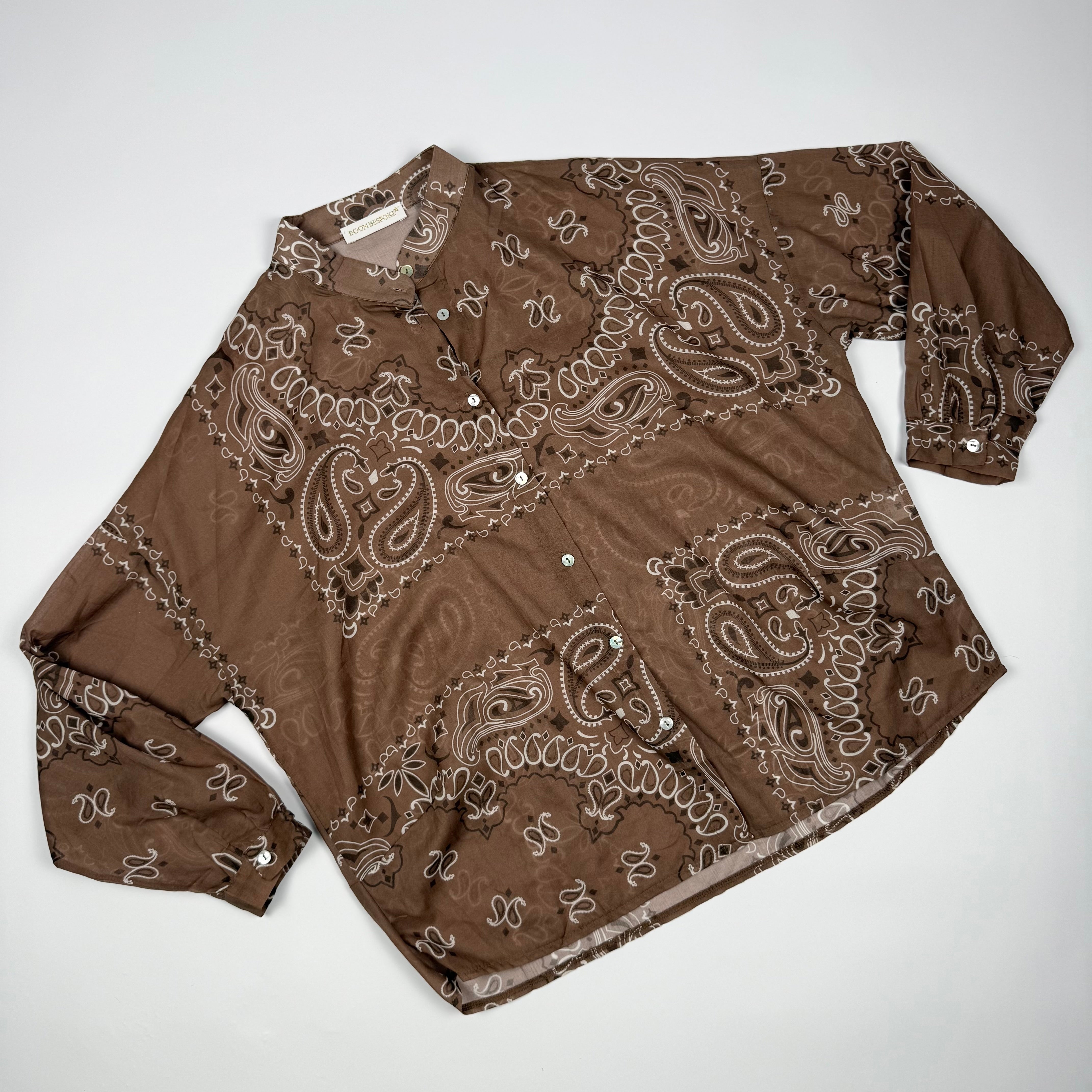 'CAPPUCCINO' DEEP TAUPE BANDANA MULTIWAY COTTON SET