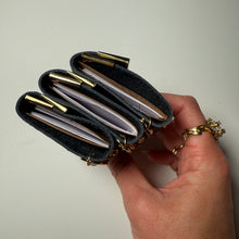 Load image into Gallery viewer, ‘YIN TO MY YANG’ MINI BLACK LEATHER BOOM BINDER
