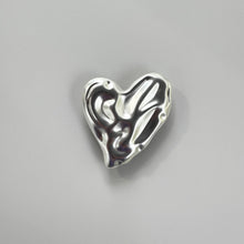 Load image into Gallery viewer, SILVER METAL HEART PHONE STICKER
