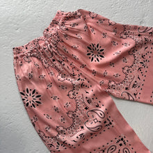 Load image into Gallery viewer, ‘ROSÉ’ PINK BANDANA SILK TROUSERS CO-ORD
