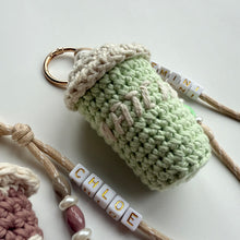 Load image into Gallery viewer, ‘COFFEE OR MATCHA’ CROCHET COFFEE &amp; MATCHA BOOM BESPOKE BAG CHARM
