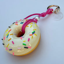Load image into Gallery viewer, ‘CREAM SPRINKLES’ LARGE SONUT BAG CHARM / KEYRING BY BOOMBESPOKE
