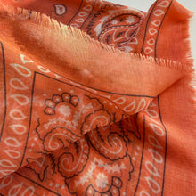 Load image into Gallery viewer, ‘TANGERINE’ ORANGE THE MULTIWAY SQUARE BANDANA SCARF
