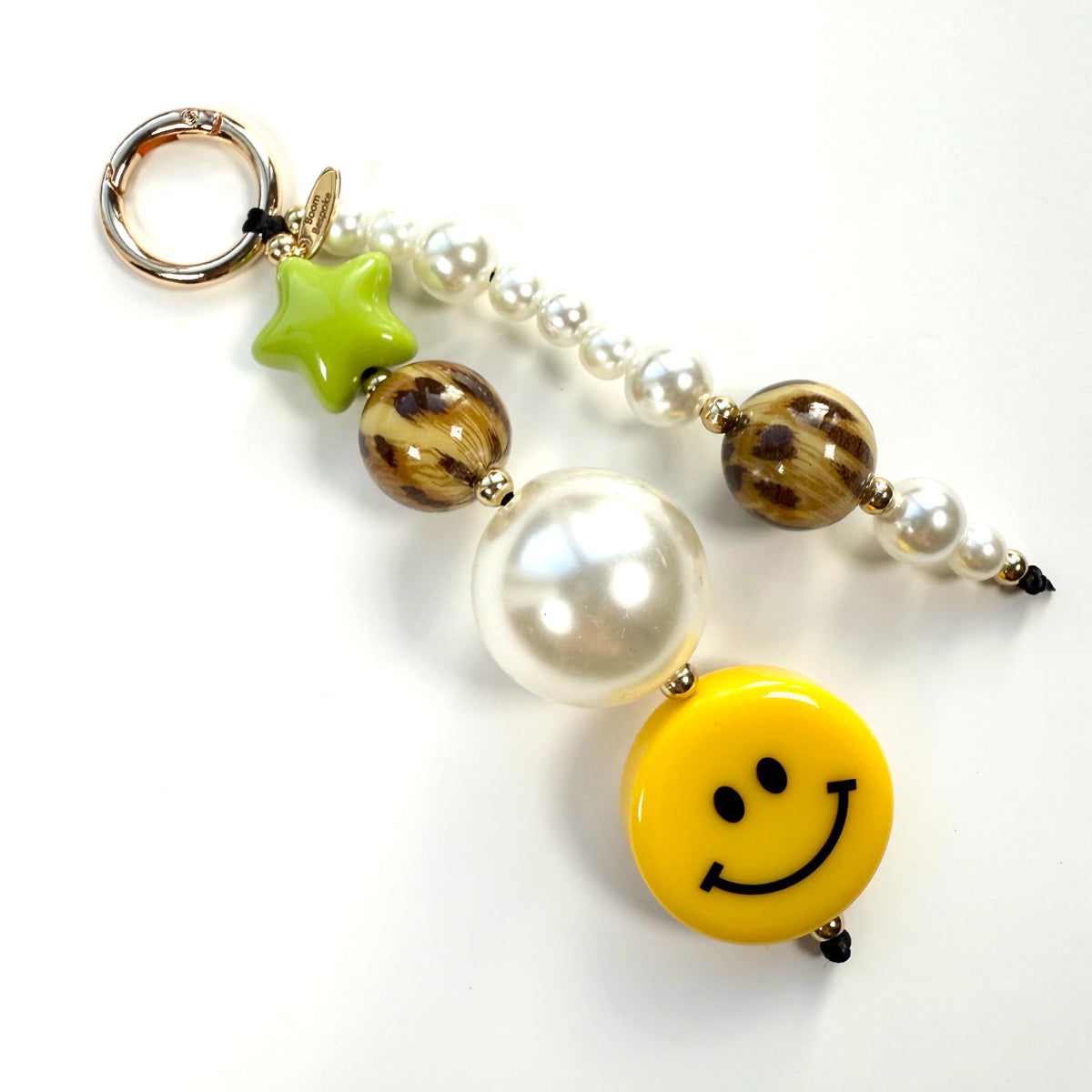 ‘LEOPARD SMILE’ CHUNKY BEADED BAG CHARM BY BOOM BESPOKE