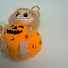 Load image into Gallery viewer, ‘PUMPKIN’ BABA HAVE A SEAT BOOM BESPOKE LABUBU
