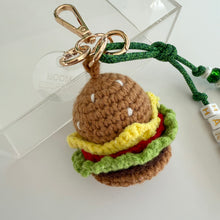 Load image into Gallery viewer, THE BURGER BOOM BESPOKE BAG CHARM/KEYRING
