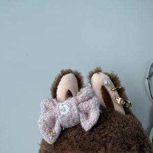 ‘BOUCLE’ CHESTNUT COCOA ‘THE SECRET’  BOOM BESPOKE LABUBU