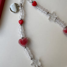 Load image into Gallery viewer, ‘CLEAR LOVE’ SILVER BOOM BESPOKE PHONE BEADS
