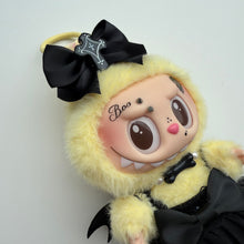 Load image into Gallery viewer, ‘PINK PUNK’ LETS CHECKMATE YELLOW BOOM BESPOKE LABUBU
