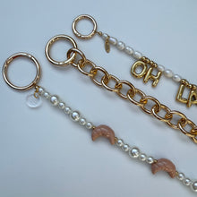 Load image into Gallery viewer, BALLOON LETTER FRESH WATER PEARL BOOM BESPOKE BAG CHARM
