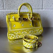 Load image into Gallery viewer, ‘LEMON’ SMALL BANDANA BAG BY BOOM BESPOKE
