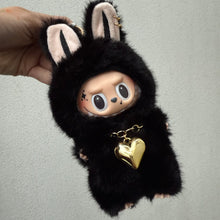 Load image into Gallery viewer, ´BLACK ZIMOMO STYLE’ SESAME BEAN BOOM BESPOKE LABUBU
