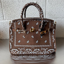 Load image into Gallery viewer, ‘ESPRESSO’ BANDANA BAG BY BOOM BESPOKE
