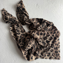 Load image into Gallery viewer, ‘TAUPE LEOPARD’ LARGE BANDANA SCARF
