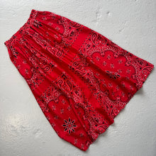 Load image into Gallery viewer, ‘CHERRY’ RED BANDANA SILK SKIRT CO-ORD
