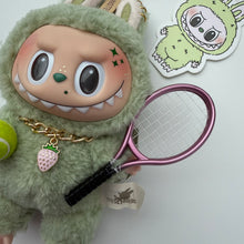 Load image into Gallery viewer, ‘PINK WIMBLEDON’ GREEN GRAPE  BOOM BESPOKE LABUBU
