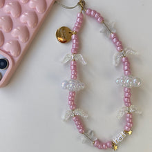 Load image into Gallery viewer, ‘IRIDESCENT ANGEL’ BOOM BESPOKE PHONE BEADS
