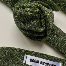 Load image into Gallery viewer, LIME GREEN GLITTER ROSE CHOKER BY BOOM BESPOKE
