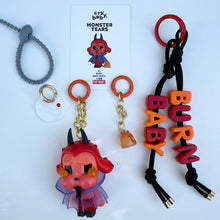 Load image into Gallery viewer, ´BURN BABY BURN’ SWAROVSKI CRYSTAL CRYBABY MONSTER TEARS BOOM BESPOKE CRYBABY
