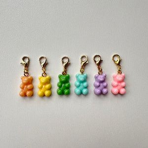 SET OF 6 ´PASTEL’ GUMMY BEAR CHARMS BY BOOM BESPOKE