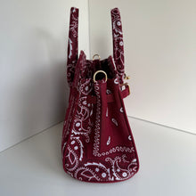 Load image into Gallery viewer, ‘MERLOT’ BANDANA BAG BY BOOM BESPOKE
