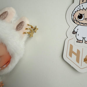 ‘CUSTOM TEXT’ ‘H’ PIN FOR LOVE (MINI) BOOM BESPOKE LABUBU NEUTRAL PACK