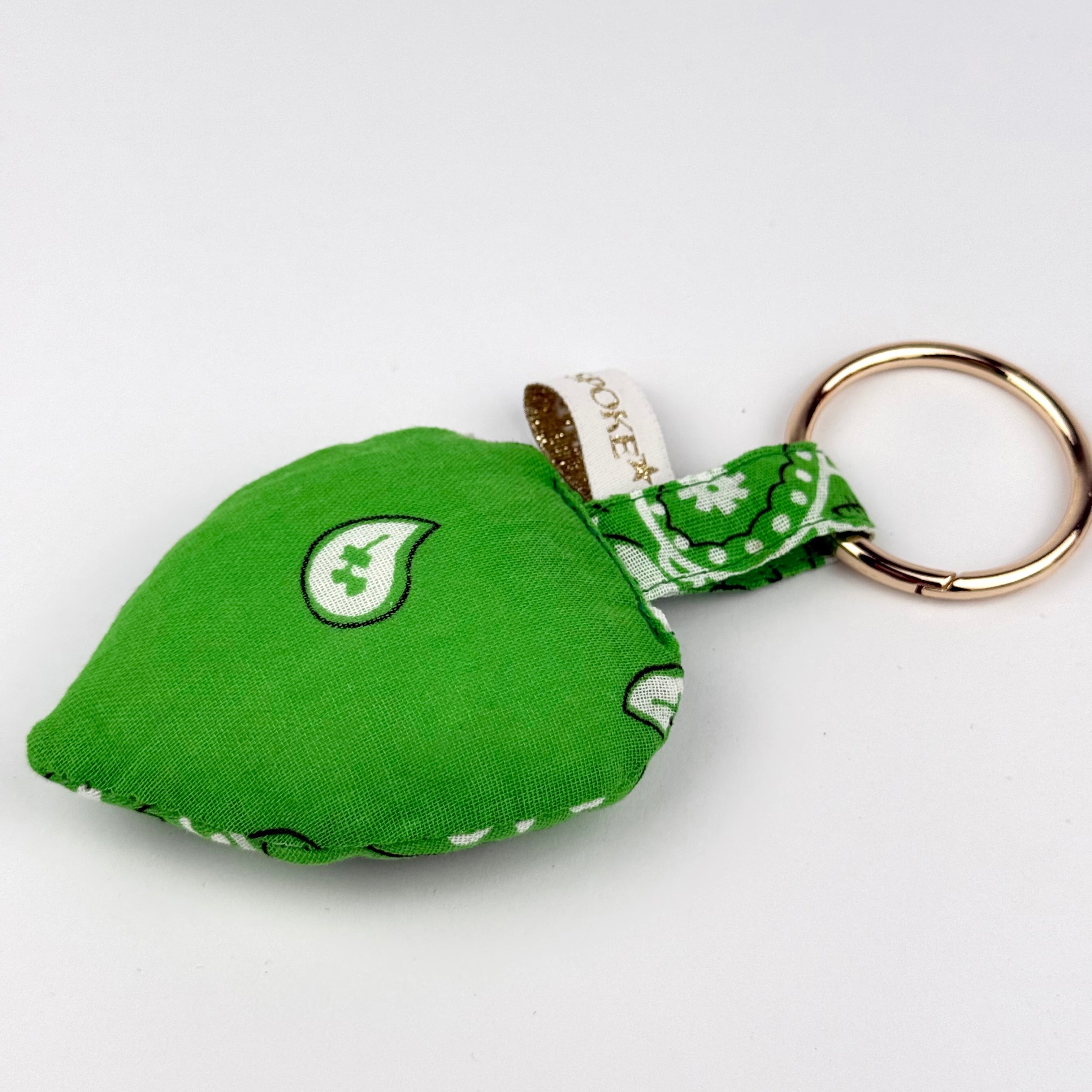 ‘NOT FROM AROUND HERE’ GREEN BOOM PUFFY BANDANA ALIEN BAG CHARM