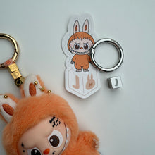 Load image into Gallery viewer, ‘PUMPKIN’ ‘J’ PIN FOR LOVE (MINI) BOOM BESPOKE LABUBU

