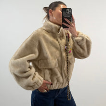 Load image into Gallery viewer, ‘POLAR BEAR’ FAUX FUR BOMBER JACKET
