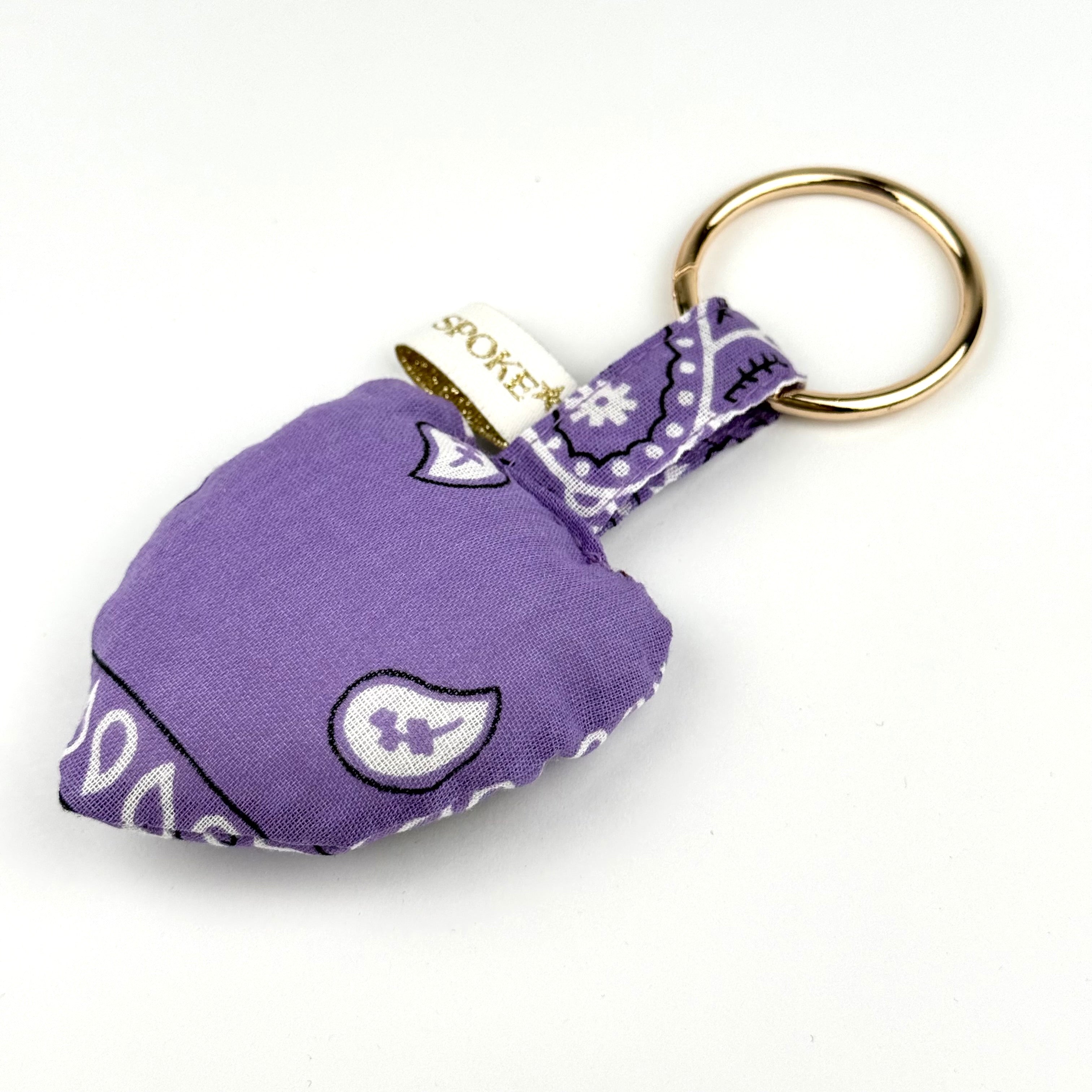 ‘NOT FROM AROUND HERE’ LILAC BOOM PUFFY BANDANA ALIEN BAG CHARM