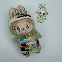 Load image into Gallery viewer, ‘FLOWER POWER’ GREEN GRAPE  BOOM BESPOKE LABUBU
