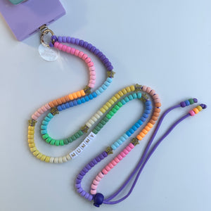 ‘BOOMBOW’ RAINBOW ADJUSTABLE CROSSBODY PHONE STRAP