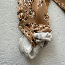 Load image into Gallery viewer, ‘ICED LATTER’ BEIGE BANDANA SILK MAXI SHIRT DRESS
