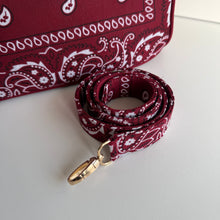 Load image into Gallery viewer, ‘MERLOT’ BANDANA BAG BY BOOM BESPOKE

