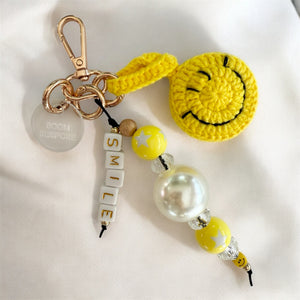 PEARLY WHITES SMILEY BOOM BESPOKE BAG CHARM/KEYRING