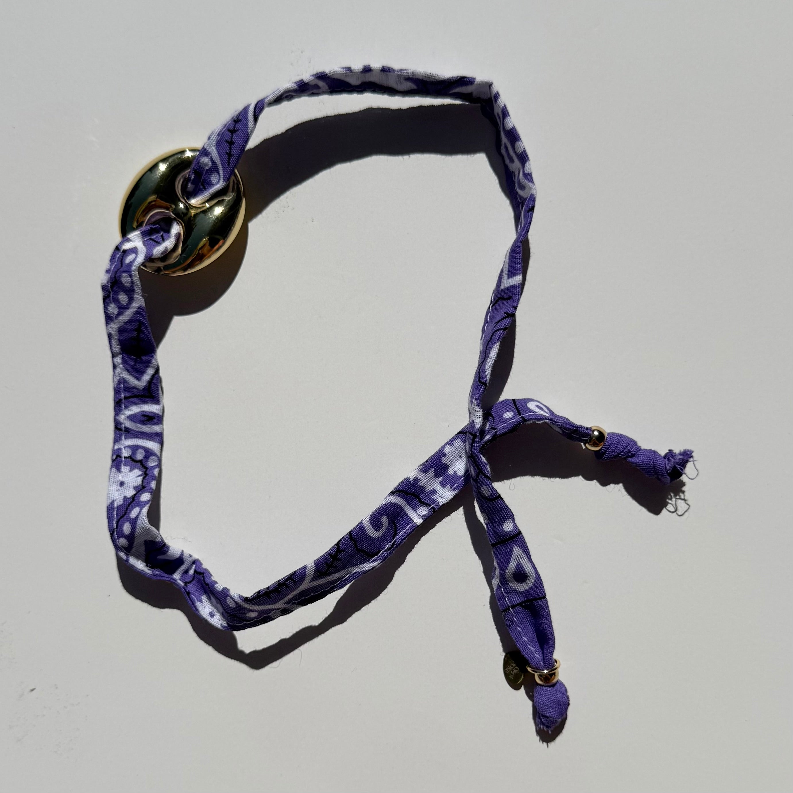 ‘FIG’ LILAC BANDANA WRAP BRACELET BY BOOM BESPOKE