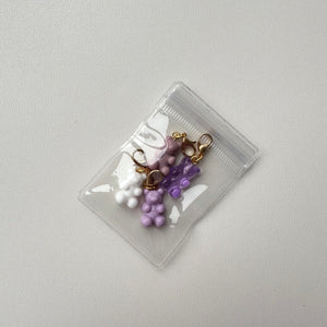 SET OF 4 ´LILAC’ GUMMY BEAR CHARMS BY BOOM BESPOKE