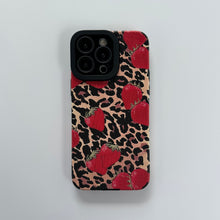 Load image into Gallery viewer, STRAWBERRY LEOPARD PRINT IPHONE CASE
