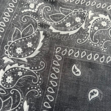 Load image into Gallery viewer, ‘COAL’ BLACK THE MULTIWAY SQUARE BANDANA SCARF
