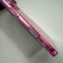 Load image into Gallery viewer, SQUARE TRANSPARENT PINK IPHONE CASE
