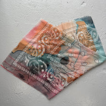 Load image into Gallery viewer, ‘WATER COLOUR’ THE LARGER MULTIWAY SQUARE BANDANA SCARF
