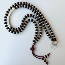 Load image into Gallery viewer, ‘BURGUNDY BERRY PEARLS’ ADJUSTABLE CROSSBODY PHONE STRAP
