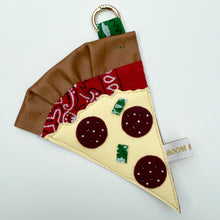 Load image into Gallery viewer, ‘BOOMERONI’ PIZZA SLICE BAG CHARM BY BOOM BESPOKE
