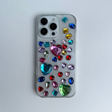 Load image into Gallery viewer, CRYSTAL HEARTS IPHONE CASE
