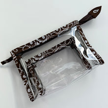 Load image into Gallery viewer, ‘ESPRESSO’ BANDANA POUCH SET BY BOOM BESPOKE
